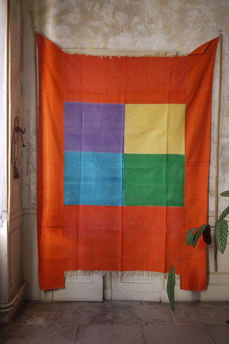 myriam_balay_tissage_ikat_-coton multicolore 103 wall hanging