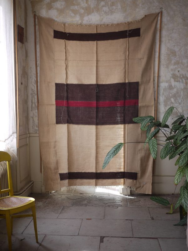 myriam-balay-piece-textile-jute grand tissage 84 panneau entier claustra