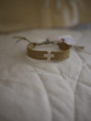 myriam-balay- bracelet handloom tissage Bracelet CROSS N°103