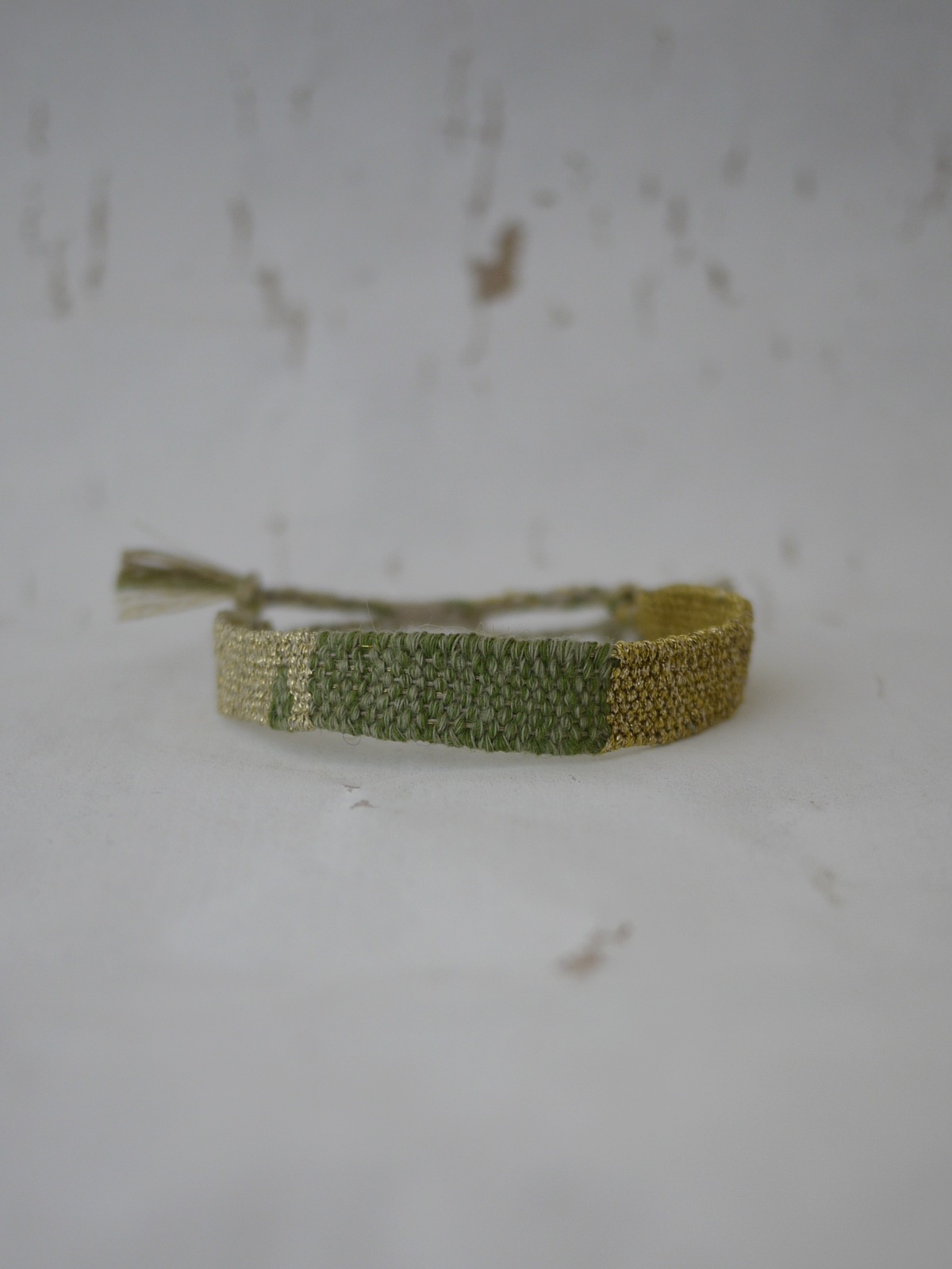 Myriam Balaÿ bracelet handmade LOOM n°96 Green