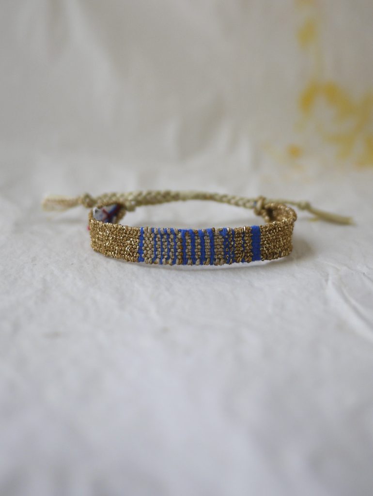 Myriam Balaÿ bracelet textile LOOM n°227