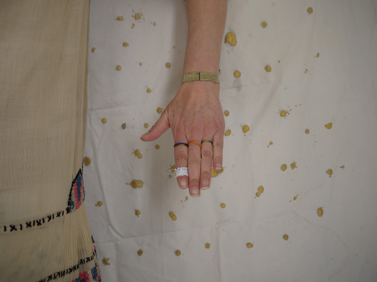 Myriam Balaÿ hand weaved bracelet LOOM n°283