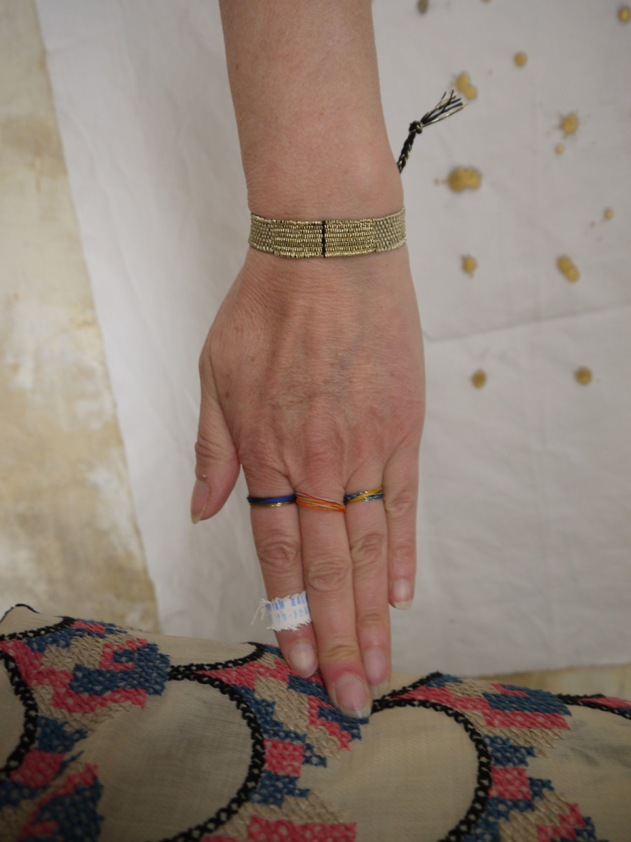 Myriam Balaÿ hand weaved bracelet LOOM n°283