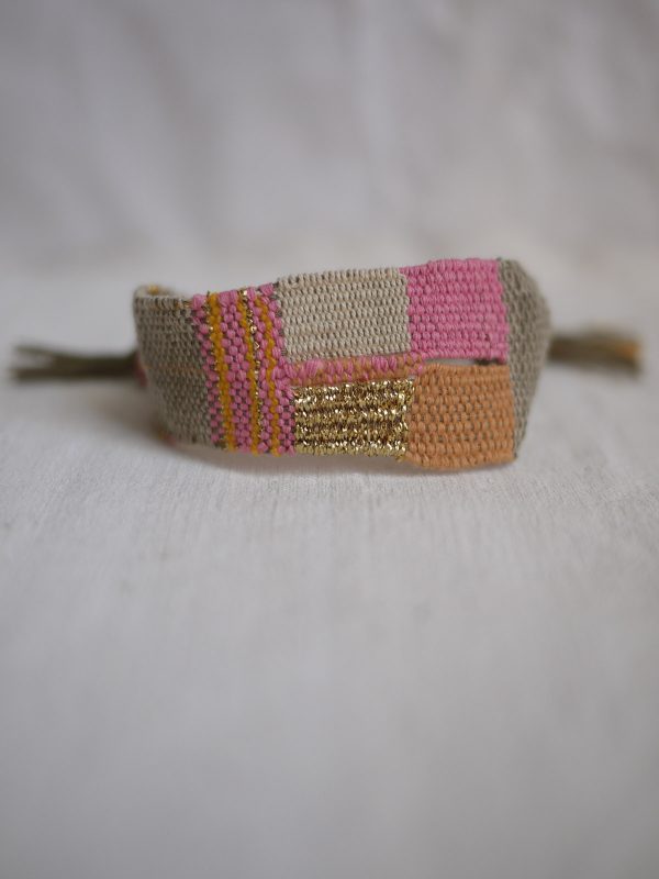 myriam-balay- bracelet handloom tissage MANCHETTE N°303
