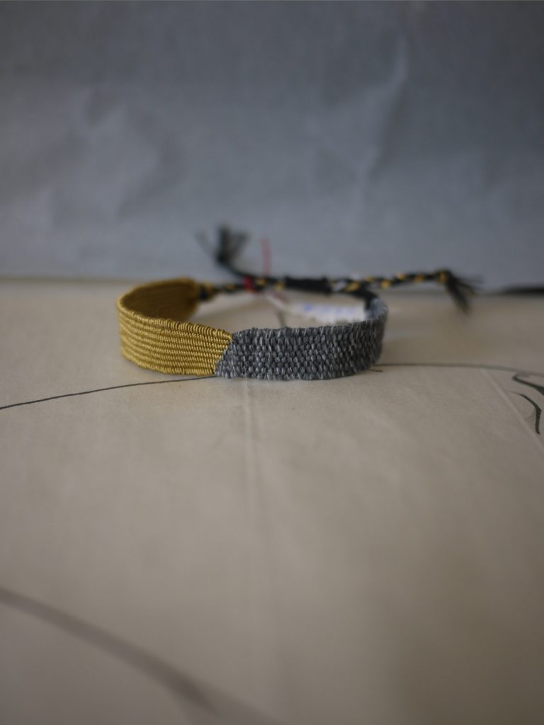 myriam-balay- bracelet handloom tissage DIAGONALE N°211