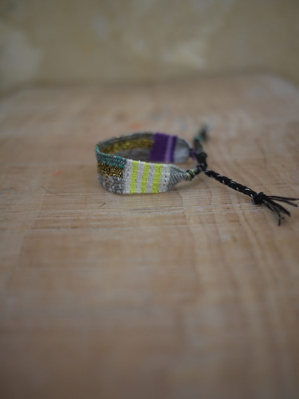 myriam-balay- bracelet loom tissage CROSS N°315