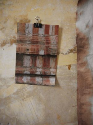 Atelier Textile studio Myriam Balaÿ -sketches on the wall Atelier Textile studio Myriam Balaÿ -sketches on the wall